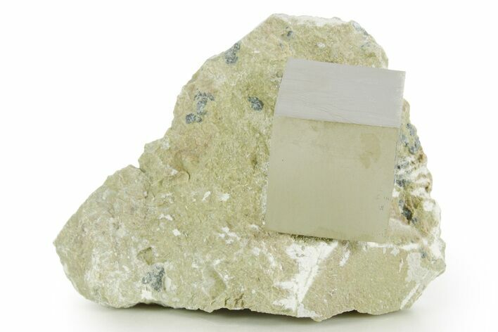 Natural Pyrite Cube In Rock - Navajun, Spain #361867